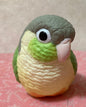 Japan Green-cheeked parakeet Bird PVC hollowed figure model toy B