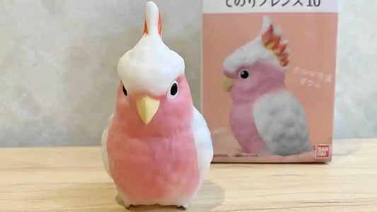 Japan Pink Cockatoo Major Mitchell’s Cockatoo Bird PVC hollowed figure model toy