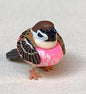 Japan Swimming Eurasian tree sparrow bird PVC mini figure model Color F