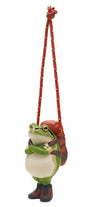 Japan Red Backpack Hiking Green Tree Frog PVC mini figure model