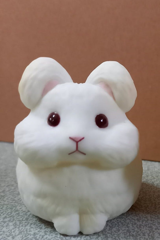 Japan Angora rabbit Pet Animal PVC hollowed figure model toy