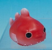 Japan Red Lumpfish Lump Fish PVC hollowed figure model toy