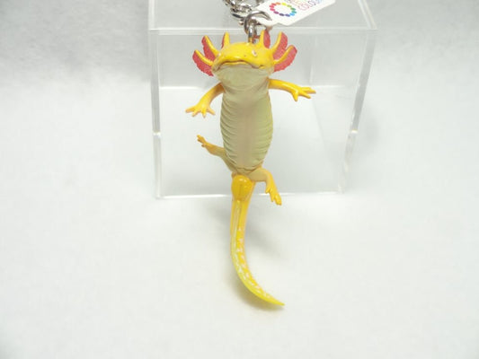 Japan Yellow Axolotl Salamander PVC mini figure model keychain