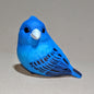 Japan Indigo bunting Bird PVC hollowed figure model toy