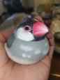 Japan Java sparrow Bird PVC hollowed figure model toy A