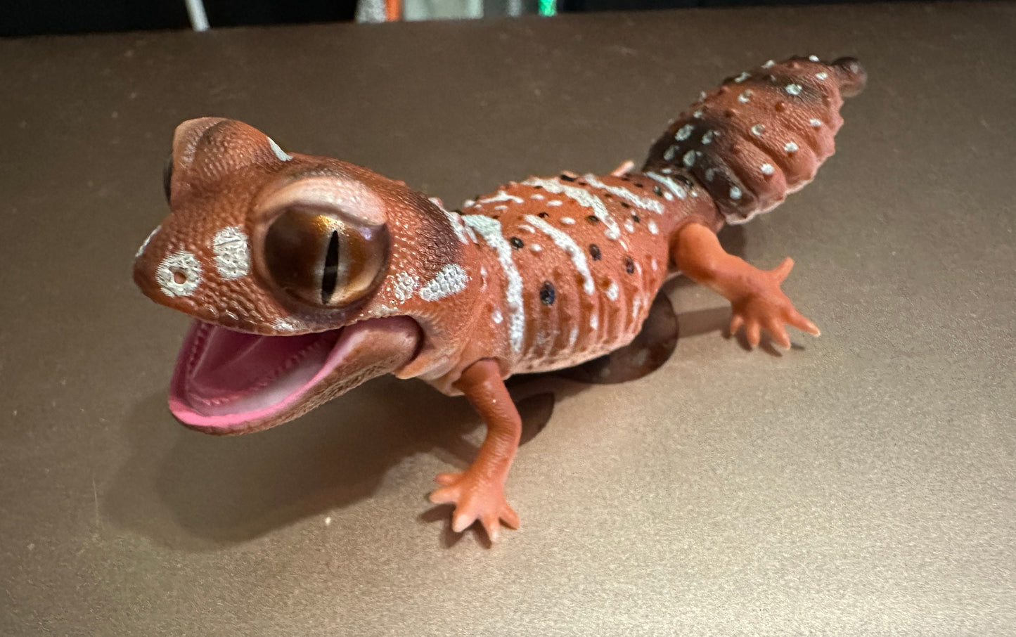 Japan Q Knob-tailed gecko lizard PVC Action Figure model with joints (10cm) A