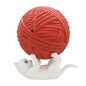 Japan White Cat with  yarn ball PVC Mini Figurine Figure model