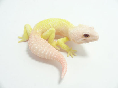 Japan Albino Leopard gecko lizard PVC mini Figure model figurine