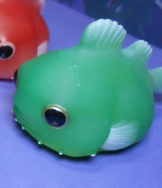 Japan Green Lumpfish Lump Fish PVC hollowed figure model toy