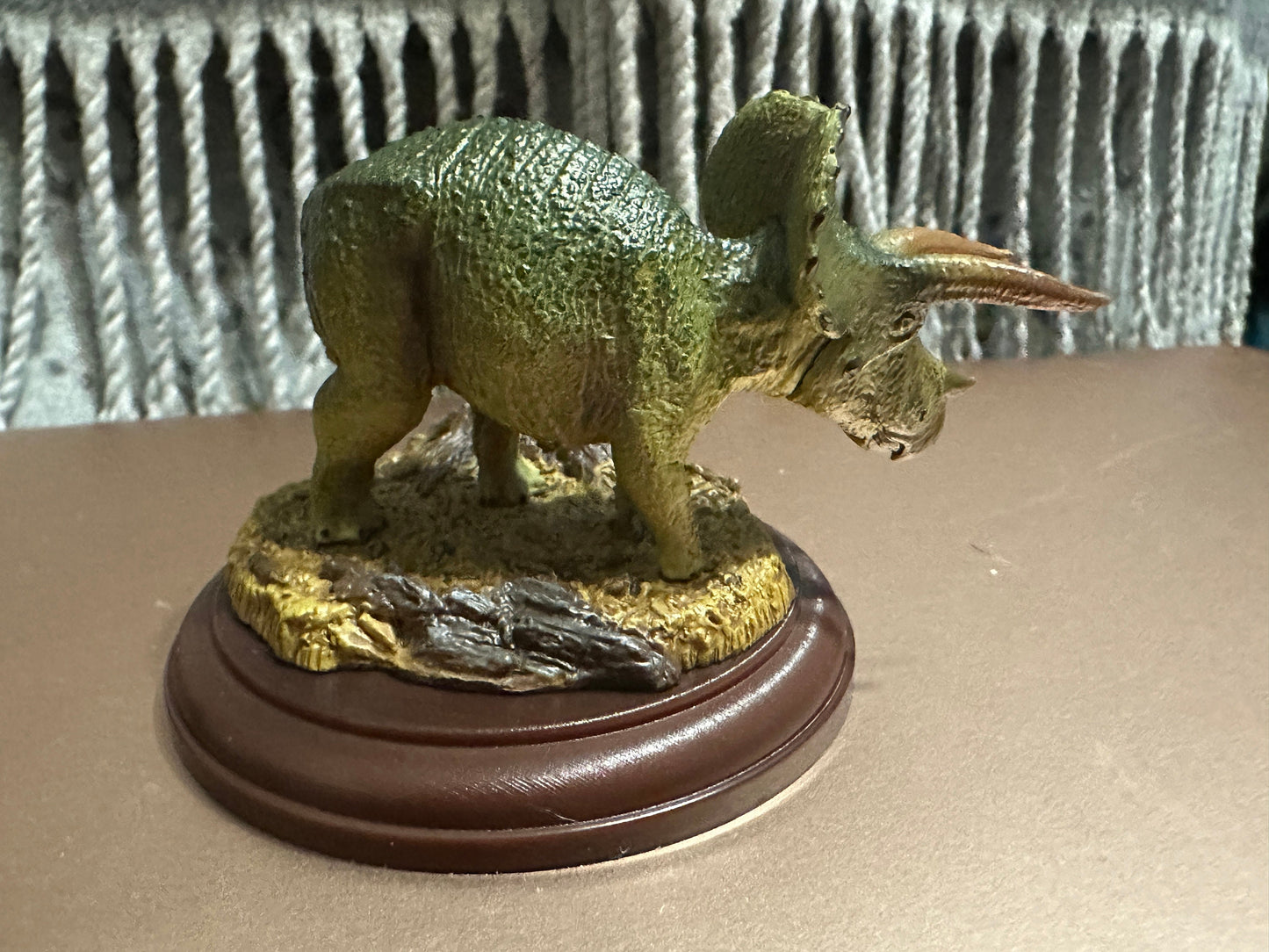 Japan Triceratops Dinosaur PVC figurine figure model with base