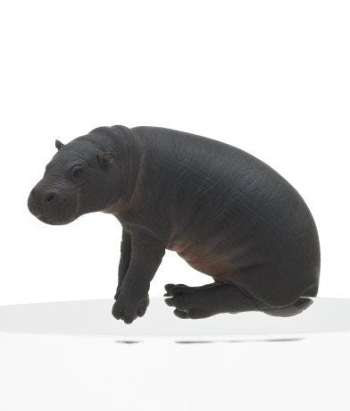 Japan PYGMY HIPPO PUTITTO pvc mini figure model Color Dark A