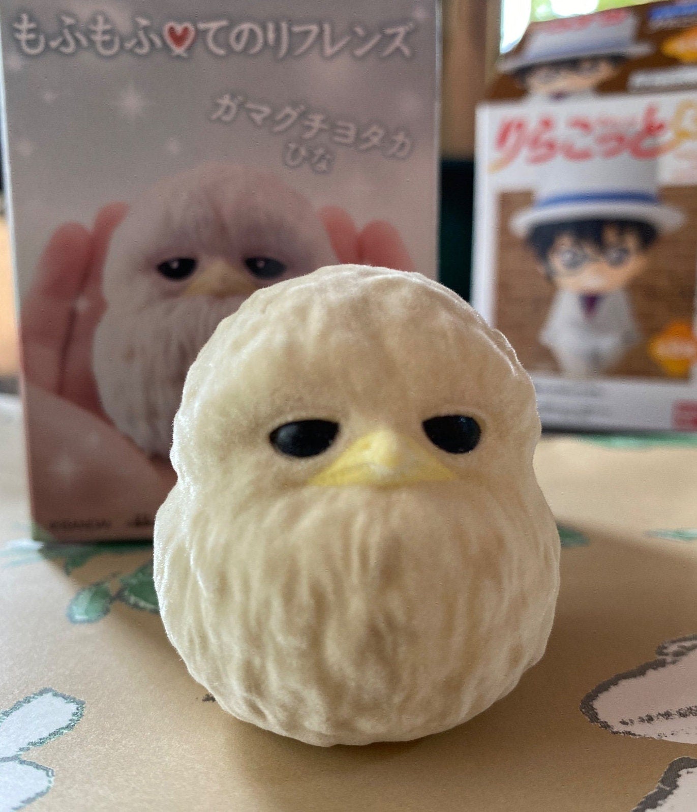 Japan Fluff Tawny frogmouth Chik Bird PVC hollowed figure model toy