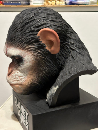 Dawn of the Planet of the Apes chimpanzee Caesar Bust PVC Statue