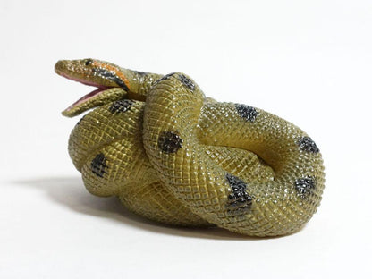 Green anaconda snake python PVC Figure Model Figurine