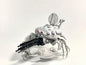 Japan Snow Crab Tank Chariot PVC figure model with joints