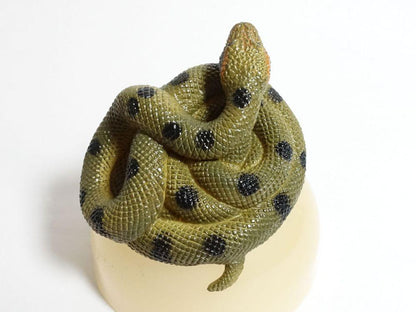 Green anaconda snake python PVC Figure Model Figurine