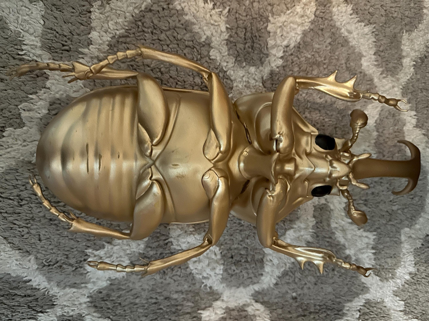 Huge Golden Japanese rhino beetle PVC Model FIgure Figurine 30cm