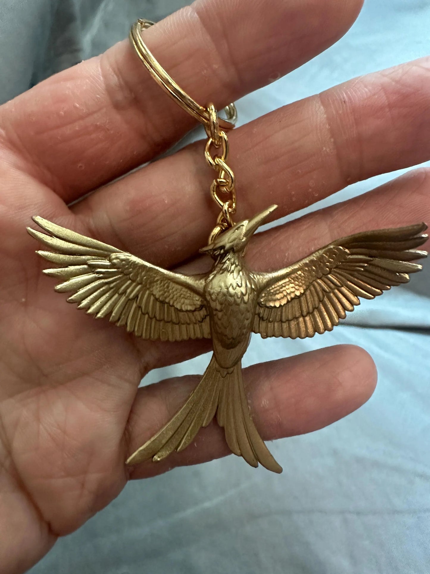 The Hunger Games Mockingjay bird keychain model figure