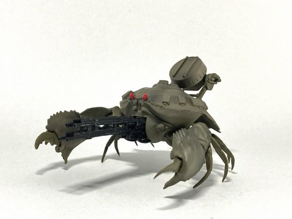 Japan Dark Green Crab Tank Chariot PVC figure model with joints