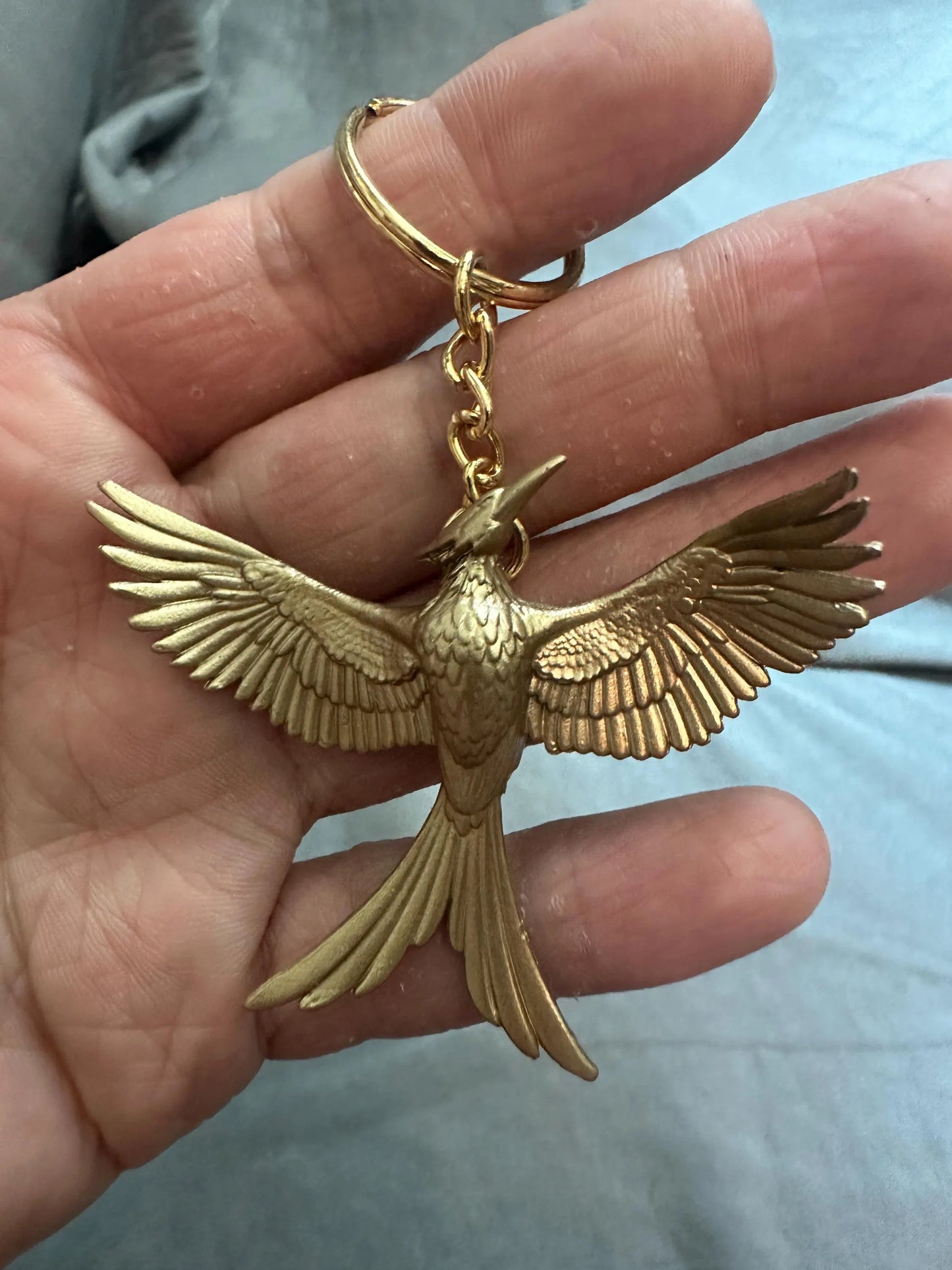 The Hunger Games Mockingjay bird keychain model figure