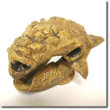 Japan UHA Kazunari Araki Tarchia Skull Dinosaur PVC mini figure figurine Model