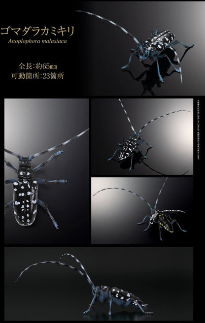 Citrus long-horned beetle Insect PVC Action Figure model with joints (no wings)