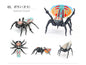 MARATUS VOLANS peacock jumping spider PVC Action Figure model w joints