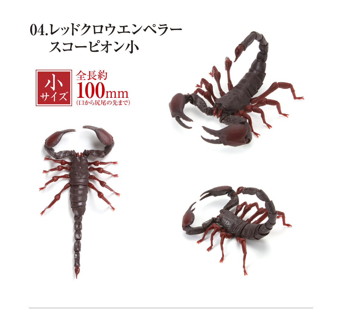 Tanzanian red clawed scorpion PVC Action Figure model with 35 joints (10cm)