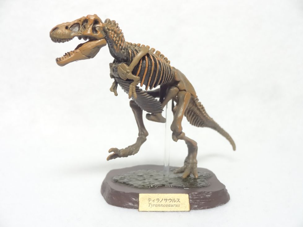 Retired Kaiyodo Choco Q Fossil T-Rex Skeleton (2018) Dinosaur PVC mini figure model RARE