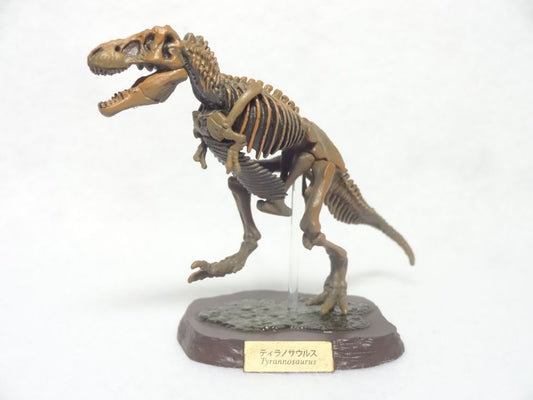 Retired Kaiyodo Choco Q Fossil T-Rex Skeleton (2018) Dinosaur PVC mini figure model RARE