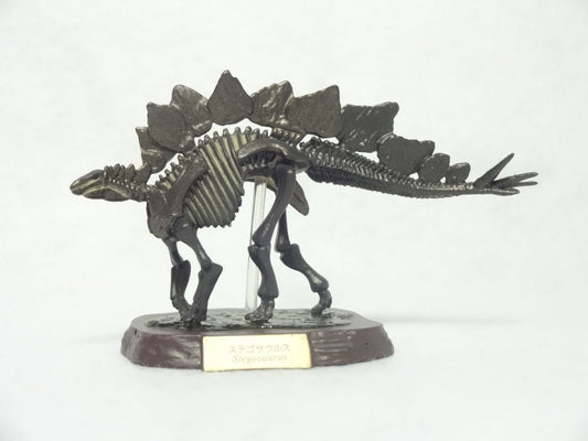 Retired Kaiyodo Choco Q Fossil Stegosaurus Skeleton (2018) Dinosaur PVC mini figure model RARE