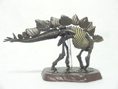 Retired Kaiyodo Choco Q Fossil Stegosaurus Skeleton (2018) Dinosaur PVC mini figure model RARE