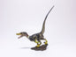 Japan UHA Kazunari Araki Velociraptor Dinosaur PVC mini figure figurine Model with base RARE