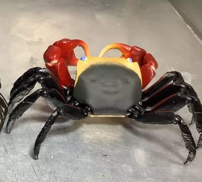 Red-clawed crab PVC Action Figure model with 28 joints