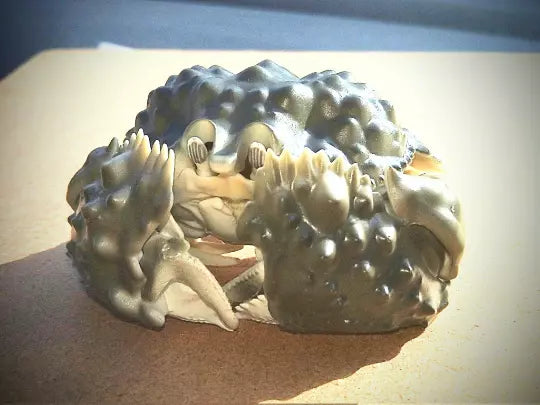 Reef box crab PVC Action Figure model with 28 joints