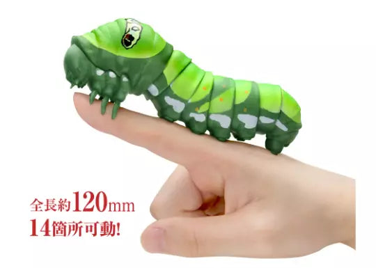 Asian Yellow Swallowtail Butterfly Caterpillar PVC Action Figure Figurine Model