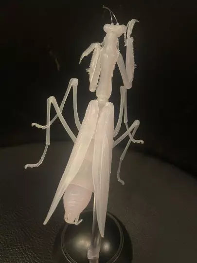 Chinese Mantis Insect PVC Action Figure model with joints (transparent color)