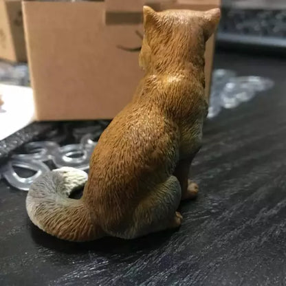 Tibetan sand fox animal Resin Mini Figure Figurine Model