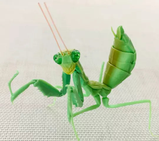 Green giant Asian mantis juvenile insect PVC Action Figure model with joints