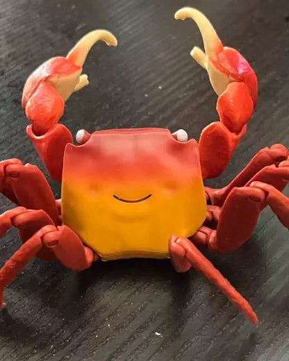 Red clawed crab PVC Action Figure model with joints