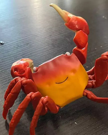 Red clawed crab PVC Action Figure model with joints