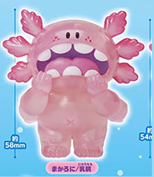 JAPAN STASTO X GRAPE BRAIN 6feet Axolotl Macaron PVC mini figure model B